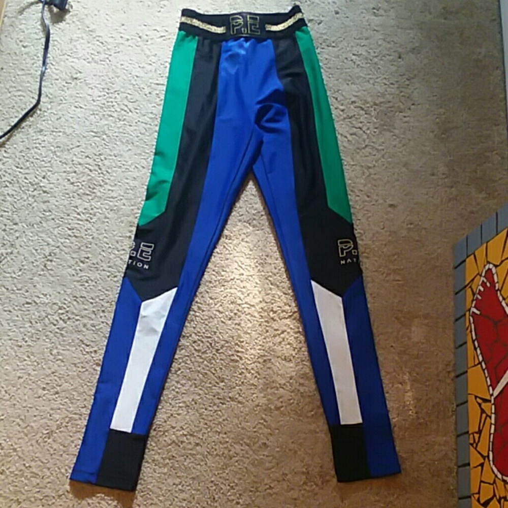 Stripe yoga pants